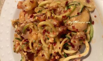 sun dried tomato zoodles with chicken
