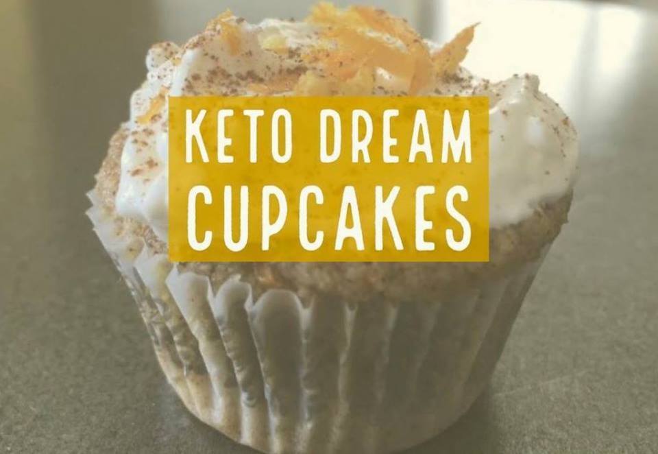 Keto Dream Cupcakes with Cream Cheese Frosting