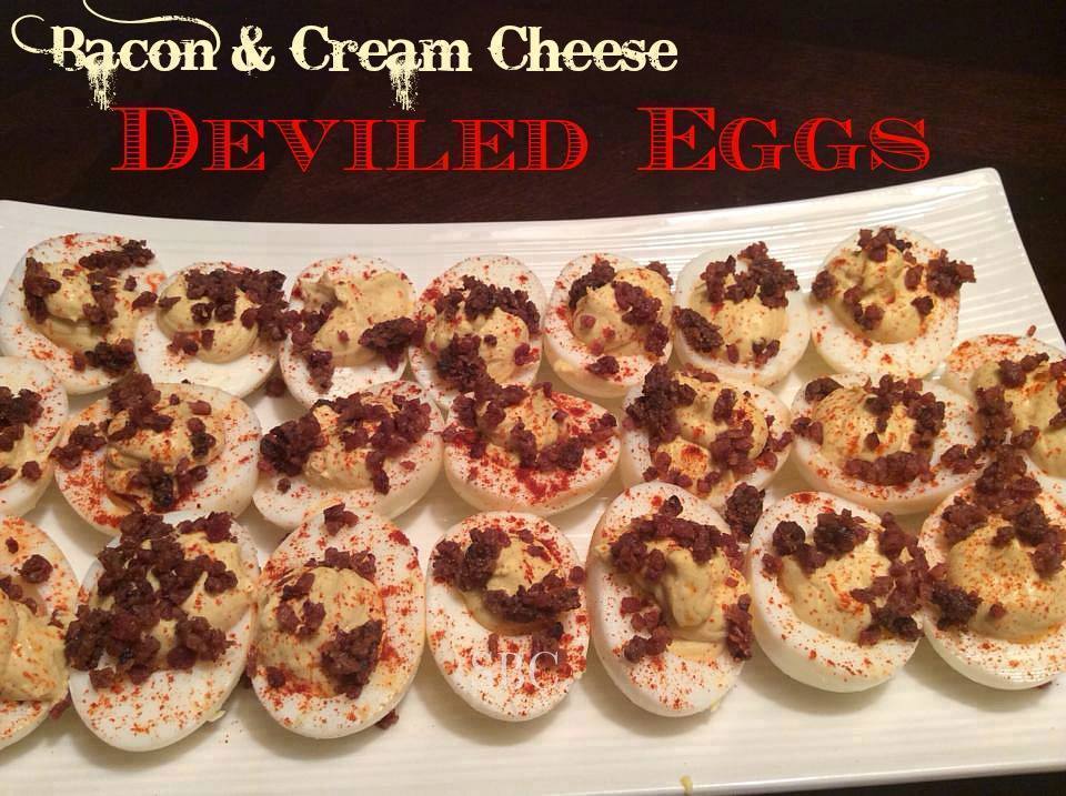 Bacon Cream Cheese Deviled Eggs