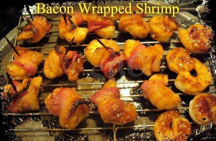 Bacon Wrapped Barbecue Shrimp