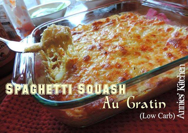 Keto Spaghetti Squash Au Gratin